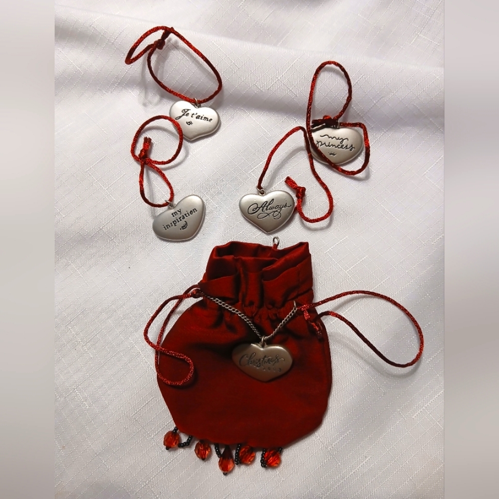 Hallmark 2003 Keepsake Pewter Christmas Tree Charm Ornaments